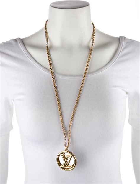 lv long necklace|lv necklaces women's.